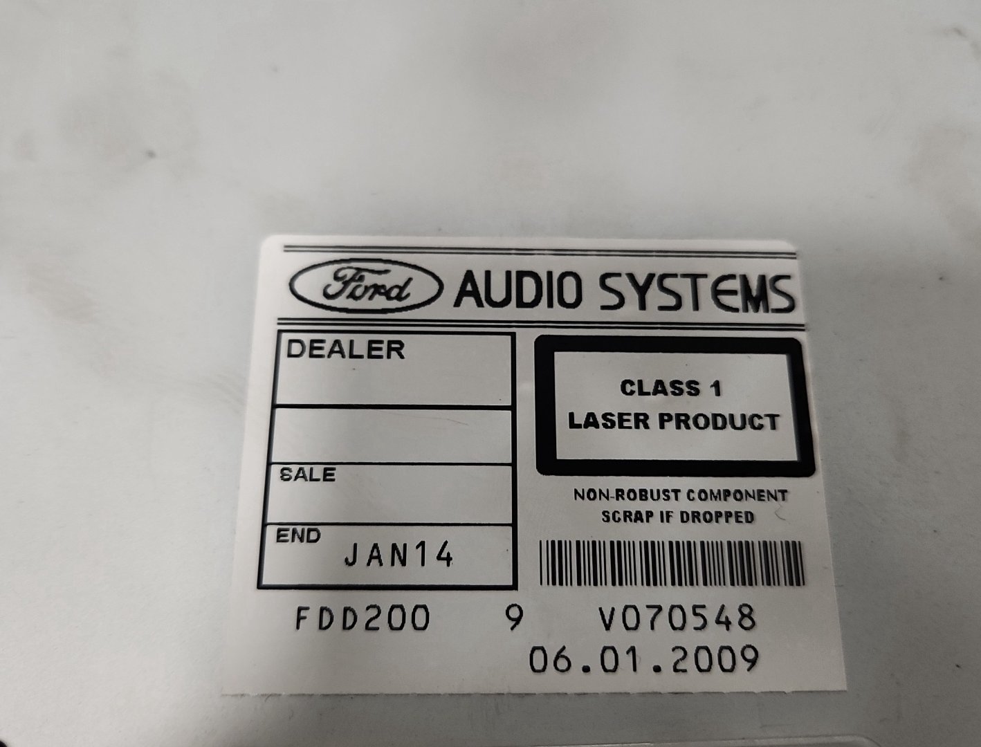 Ford C-Max MK1 FL (C214) Genuine Radio Stereo CD Player Head Unit 8M5T-18C815-DB