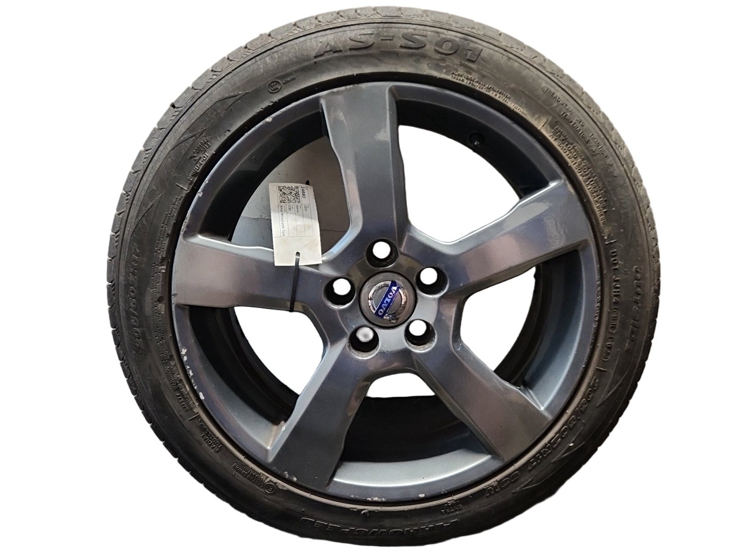 Volvo C30 MK1 FL (MK) (533) 17" Alloy Wheel with Tyre 205/50/17 ~4mm 31290177
