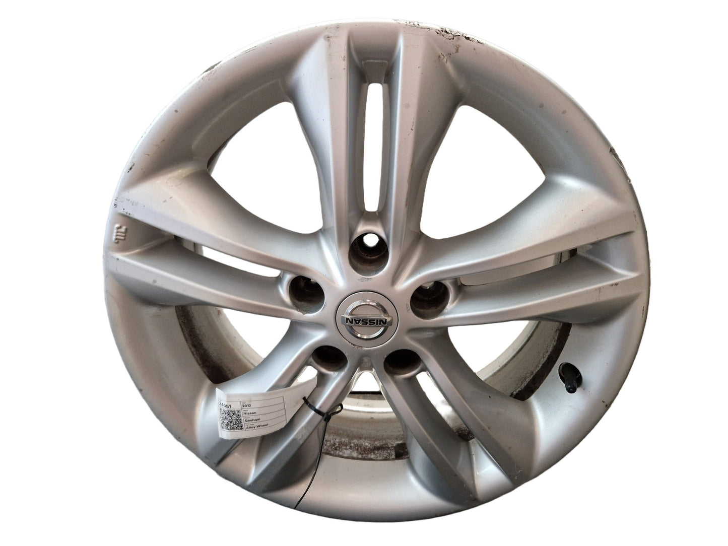 2012 Nissan Qashqai MK1 FL (J10) 17" 5 Double Spoke Alloy Wheel
