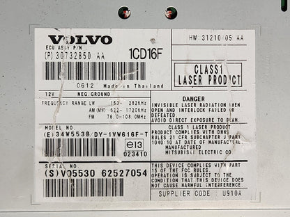 Volvo C30 MK1 (MK) Genuine Radio Stereo CD Player Head Unit 30732850