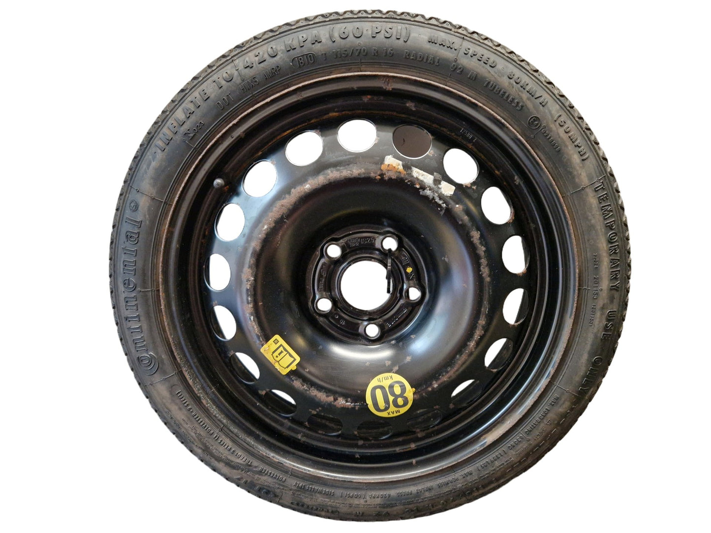 Vauxhall Astra MK6 (J) (A3400) Hatchback 16" Spare Wheel with Tyre 115/70/16