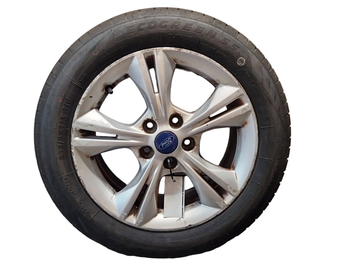 Ford Focus MK3 16" Alloy Wheel with Tyre 205/55/16 ~6mm CM5C-1007-AXA