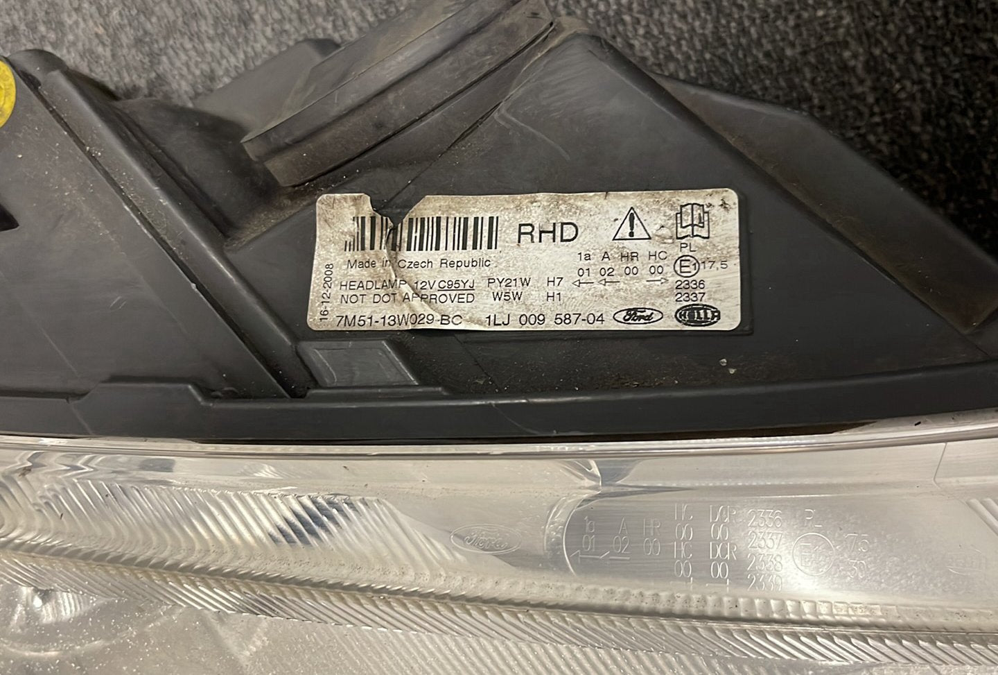 Ford C-Max MK1 FL (C214) MPV Genuine Front Right O/S Driver Headlight