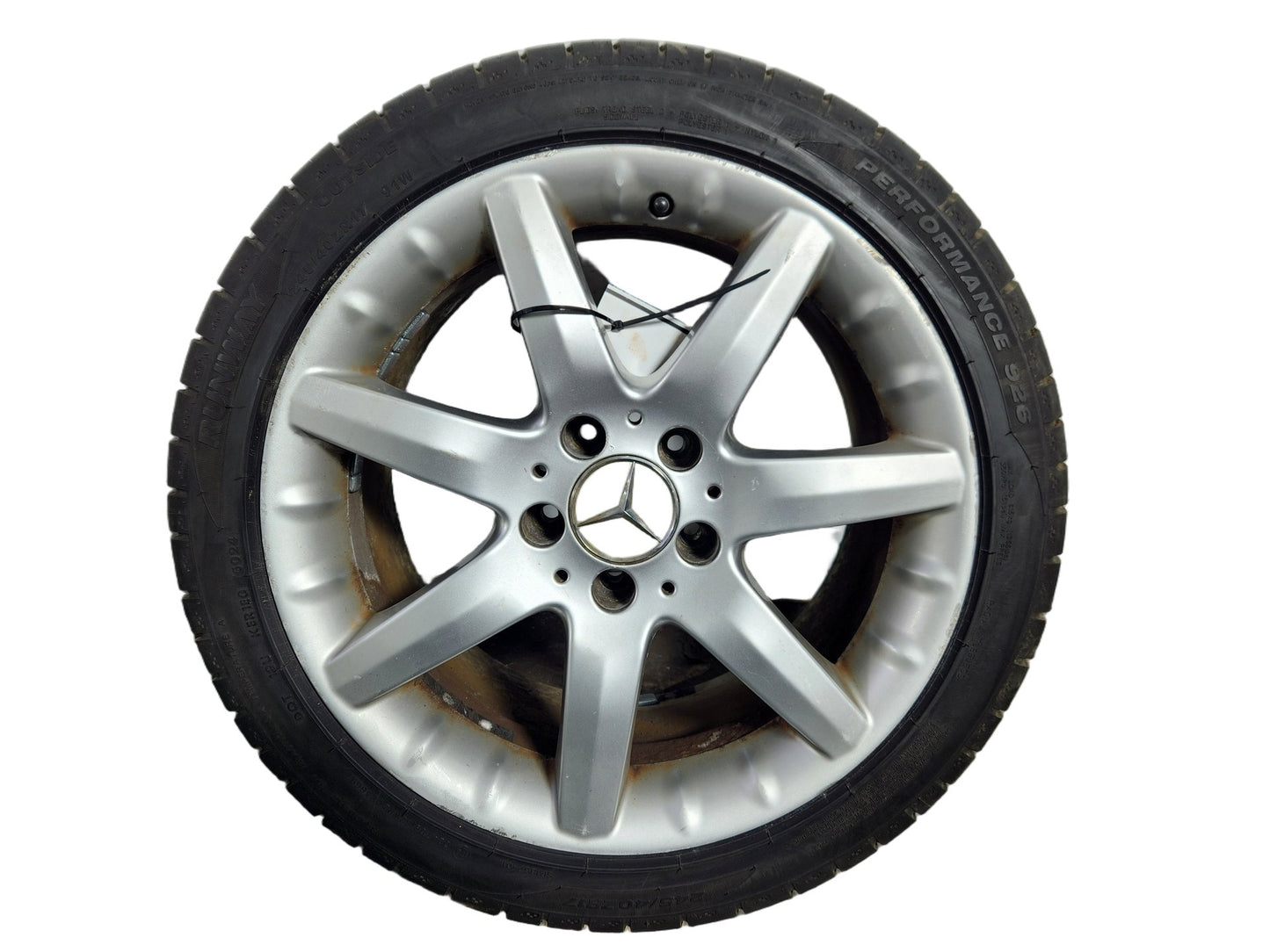 Mercedes C-Class W203 (FL) 17" Alloy Wheel with Tyre 245/40/17 ~7mm A2034012402