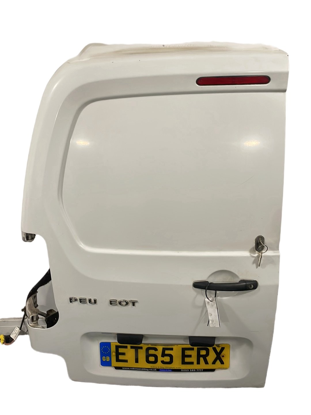 Peugeot Partner B9 Cargo Van Rear Left N/S Complete Door in Banquise White EWP