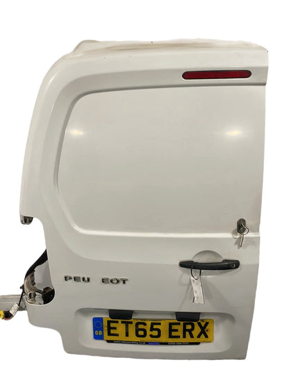 Peugeot Partner B9 Cargo Van Rear Left N/S Complete Door in Banquise White EWP