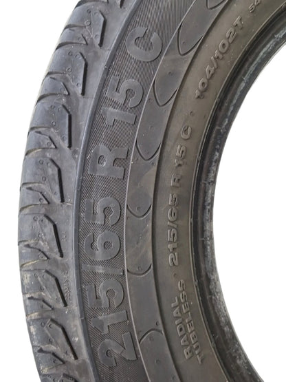 Genuine Continental Vanco 2 Tyre 215/65/R15C ~6mm Tread