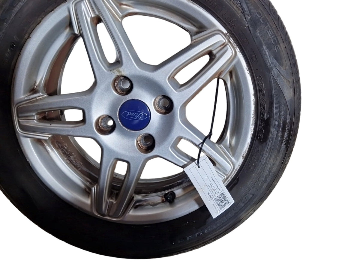 Ford Fiesta MK7 15" Alloy Wheel with Tyre 195/55/15 ~5mm C1BC-1007-BB