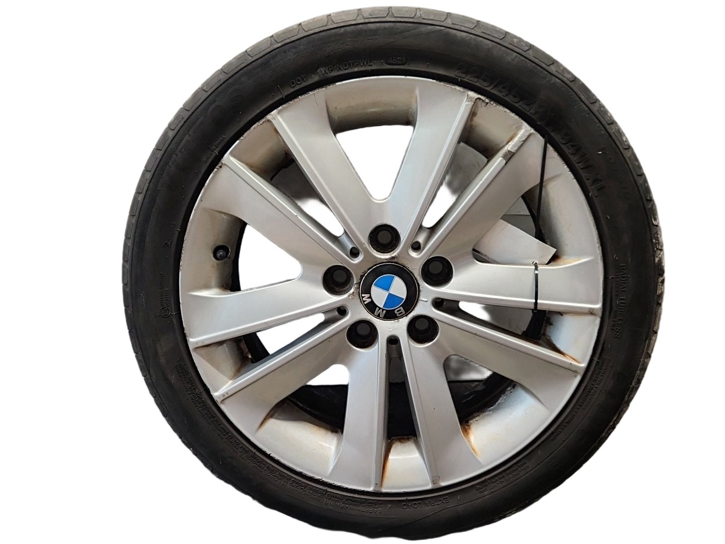 2009 BMW 116d E87 17" Alloy Wheel with Tyre 225/45/17 ~4mm 6775621