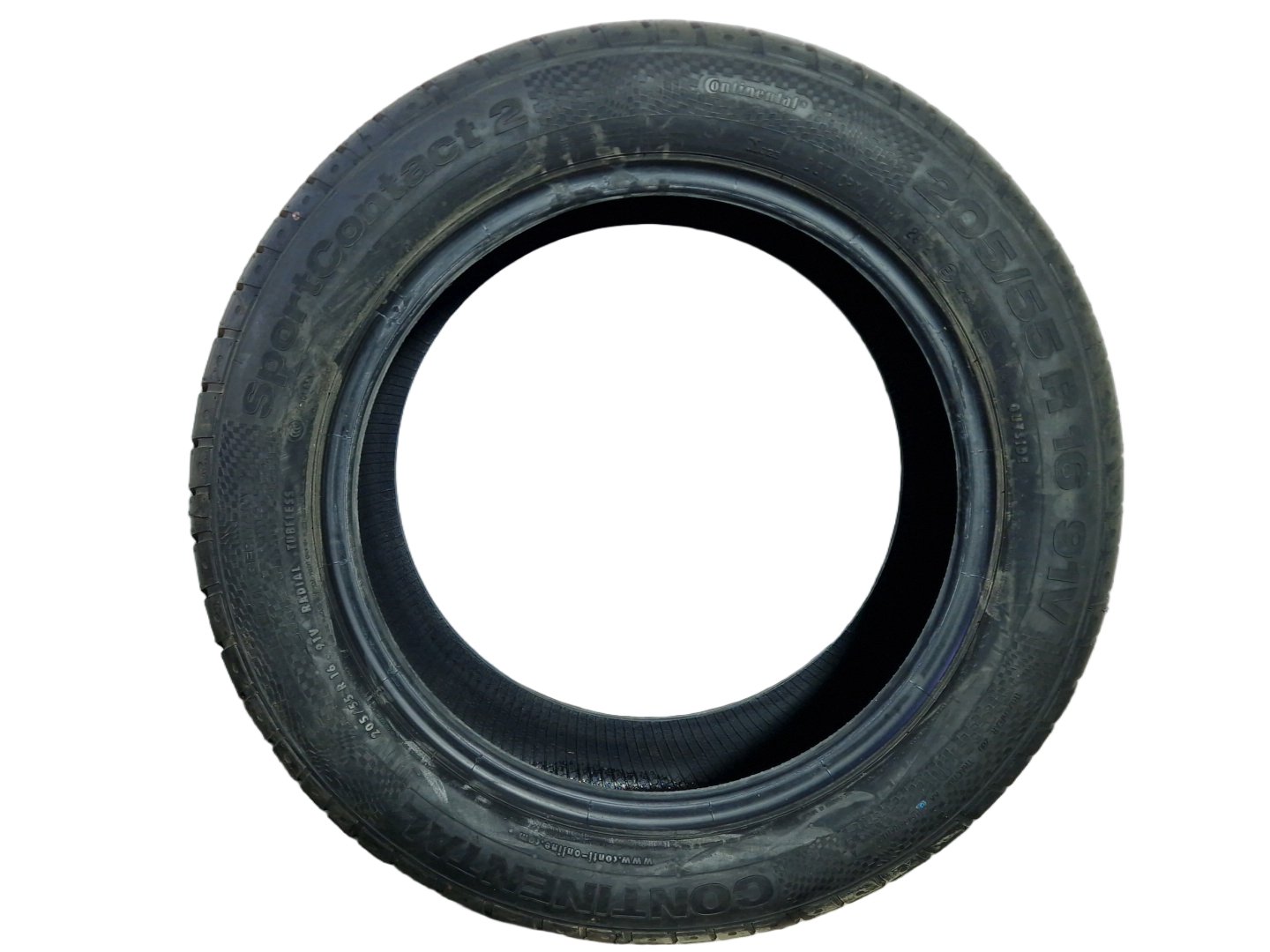 Continental Tyre 205/55/R16 91V SportContact 2 Genuine ~7mm Tread