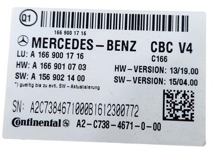 Mercedes-Benz GLE W166 Genuine Body Control Module BCM *Damaged* A1669001716