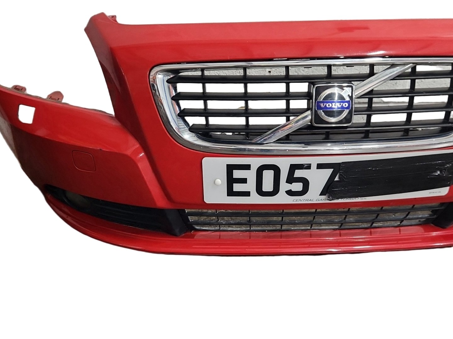 Volvo S40 MK2 (MS) Saloon Complete Front Bumper in Passion Red Solid 61200