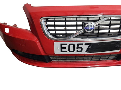 Volvo S40 MK2 (MS) Saloon Complete Front Bumper in Passion Red Solid 61200