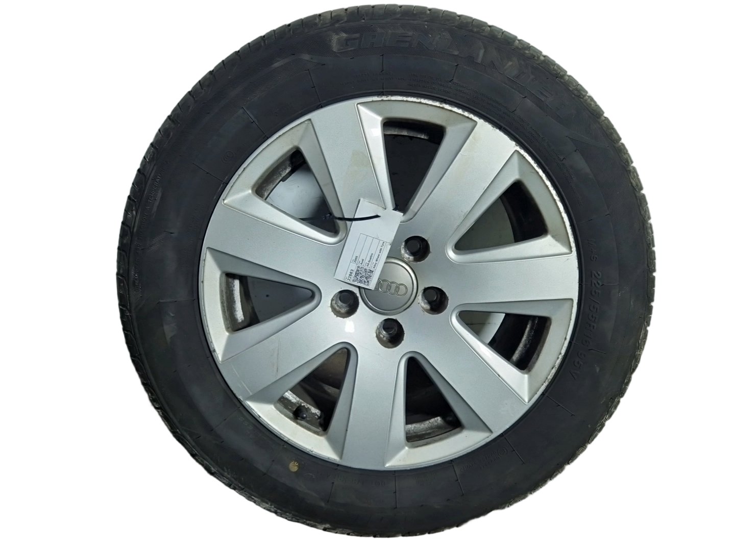 Audi A6 Quattro MK3 (4F)(C6) Alloy Wheel with Tyre 225/55/16 ~5mm 4F0601025AJ