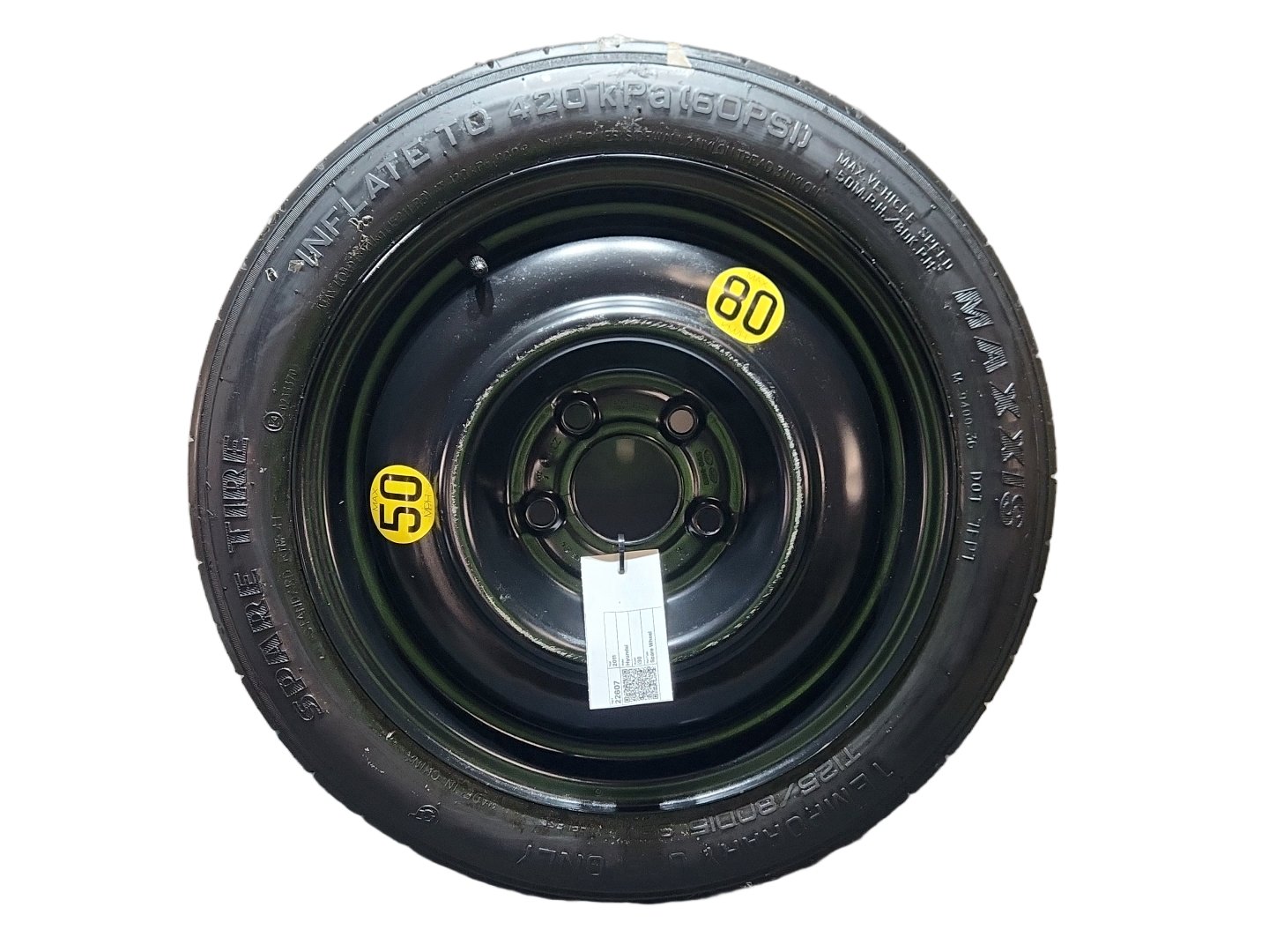 Hyundai i30 MK1 (FD) Estate Spare Wheel 125/80/15