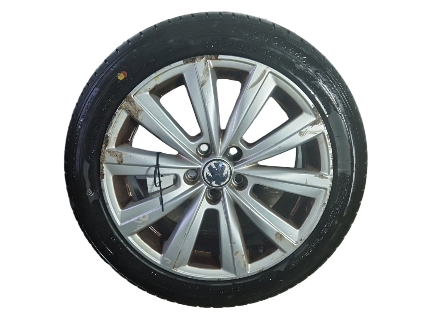 Volkswagen Polo MK5 (6R) 16" Alloy Wheel with Tyre 215/45/16 7mm 8R0601025K