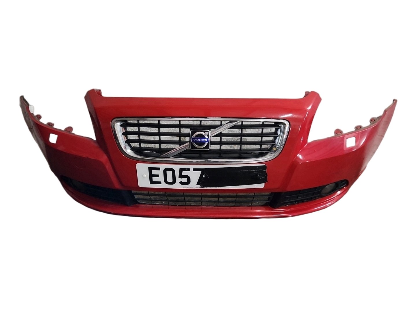 Volvo S40 MK2 (MS) Saloon Complete Front Bumper in Passion Red Solid 61200