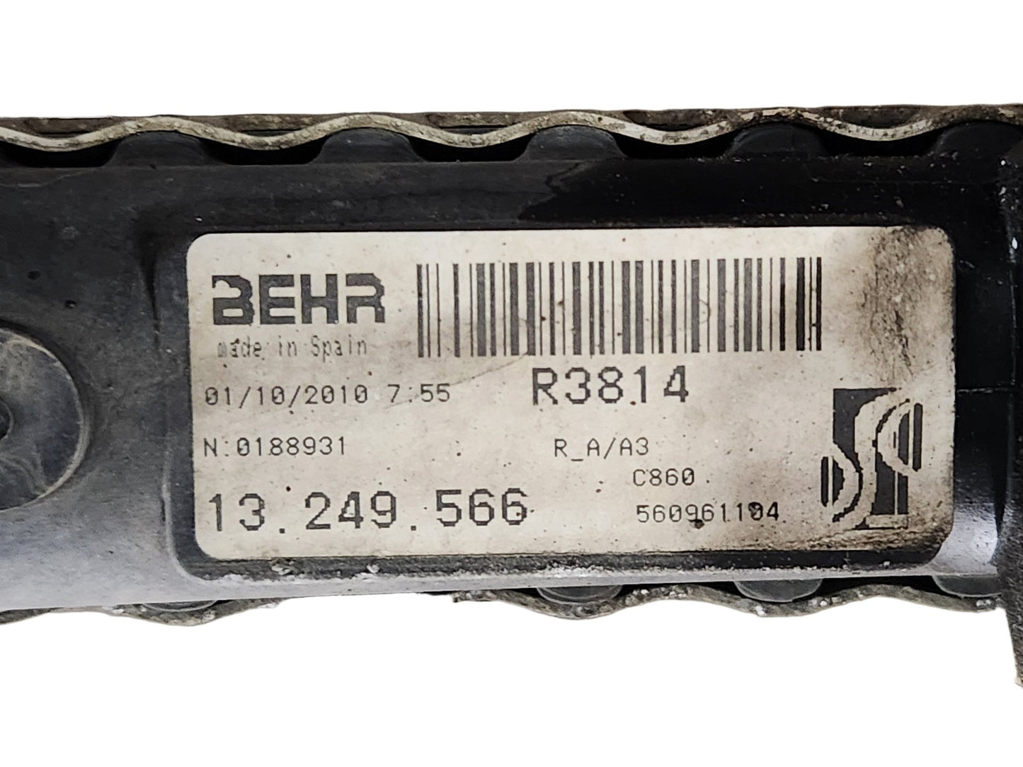 Vauxhall Corsa L Petrol 63.0kw A12XER Genuine Water Coolant Radiator 13249566