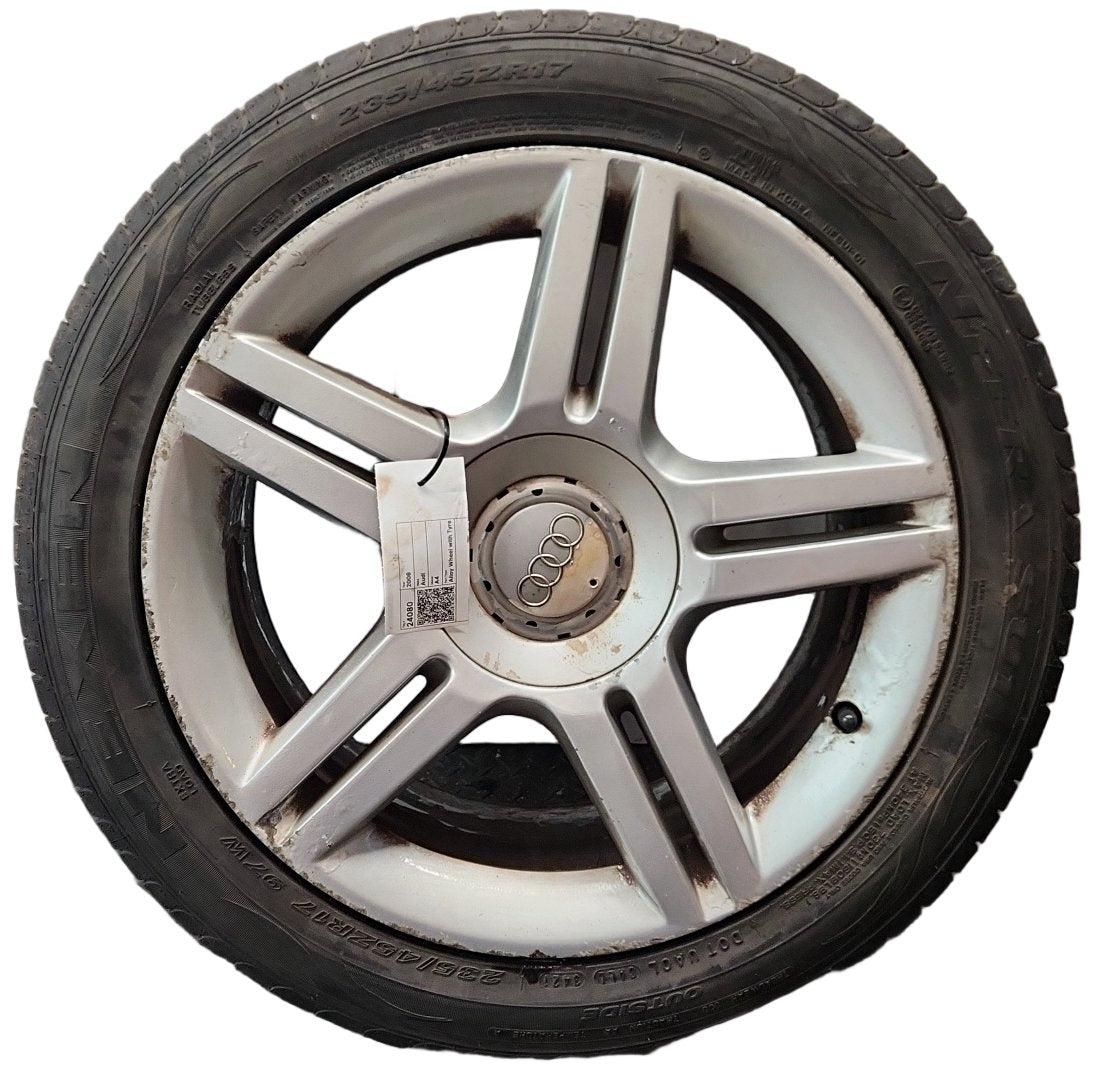 Audi A4 B7 17" Alloy Wheel with Tyre 235/45/17 ~5mm 8E0601025AS