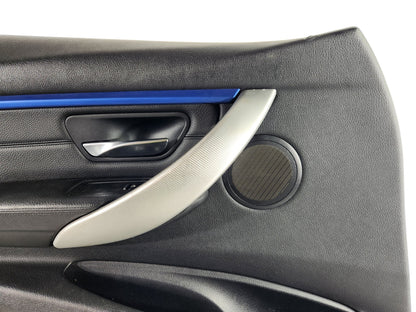 BMW 3 series F30 front left door card panel black leather