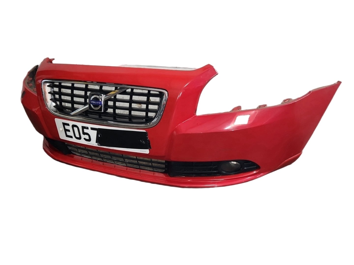 Volvo S40 MK2 (MS) Saloon Complete Front Bumper in Passion Red Solid 61200