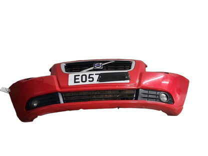 Volvo S40 MK2 (MS) Saloon Complete Front Bumper in Passion Red Solid 61200
