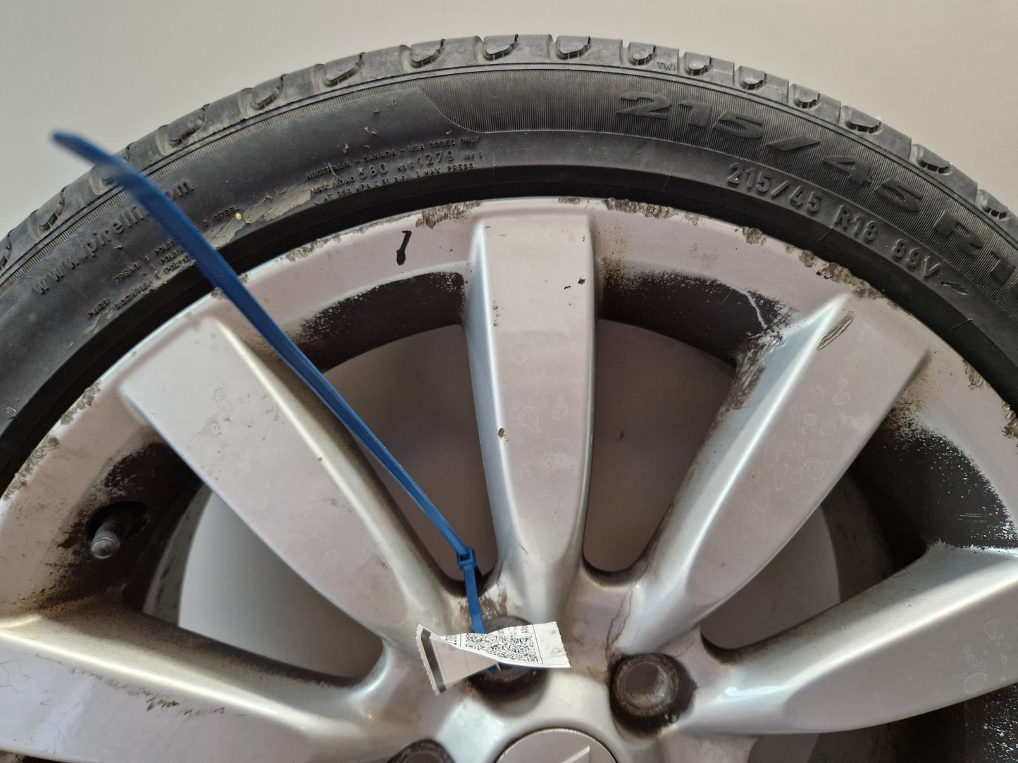 2009 Mitsubishi Lancer MK5 (CX8A) 18" Alloy Wheel with Tyre 215/45/18 ~4mm