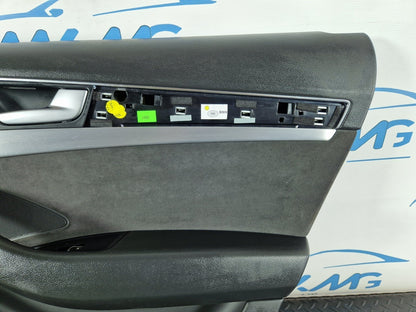 10-17 AUDI A8 4H REAR RIGHT DRIVER SIDE DOOR ALCANTARA CARD PANEL 4H0868068