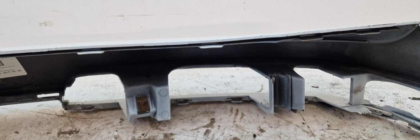 16-20 AUDI Q7 4M OEM REAR BUMPER COVER UPPER SECTION IN WHITE 0Q / C9A 4M0807511