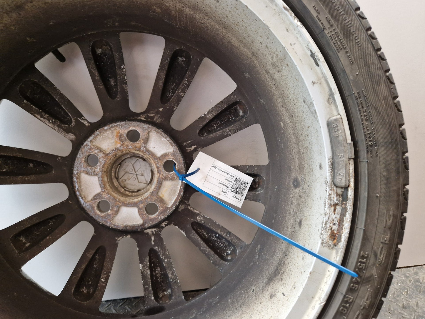 2009 Mitsubishi Lancer MK5 (CX8A) 18" Alloy Wheel with Tyre 215/45/18 ~5mm