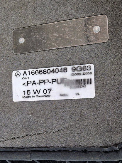 11-19 MERCEDES BENZ ML W166 GENUINE FLOOT MAT SET x4 A1666800648 A1666840803