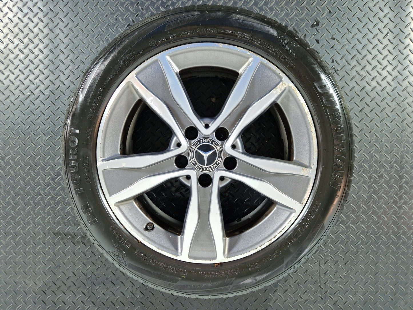14-21 MERCEDES BENZ C CLASS W205 17INC ALLOY WHEEL & TYRE A2054010800 7Jx17H2