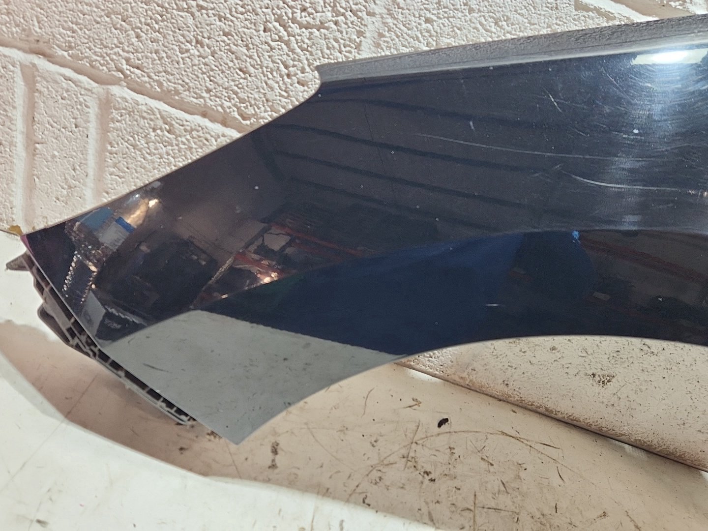 Peugeot 308 MK1 (T7) Front Left N/S Passenger Wing Fender Panel in Black KTV