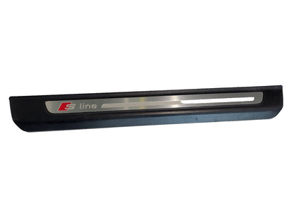 16-20 AUDI Q7 4M GENUINE S-LINE FRONT RIGHT DOOR SILL SCUFF PLATE TRIM 4M0853374