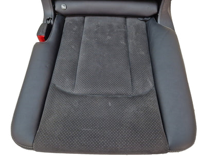 16-20 AUDI Q7 4M S-LINE OEM 2ND ROW LEFT N/S PASSENGER HEATED HALF LEATHER SEAT