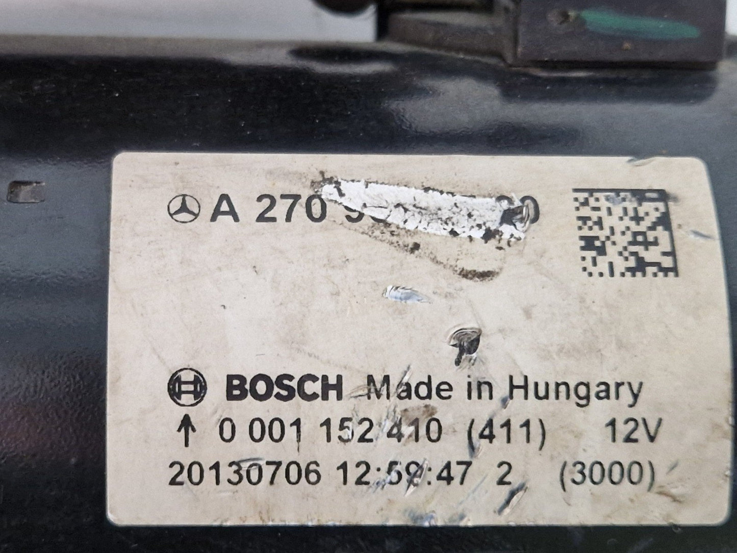 MERCEDES A CLA CLASS W176 C117 X117 PETROL STARTER MOTOR A0001152410