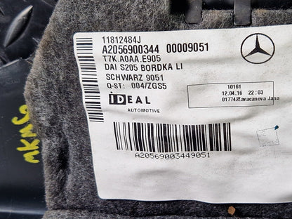 14-21 MERCEDES BENZ W205 OEM GENUINE LEFT BOOT TRIM PANEL COVER A2056900344
