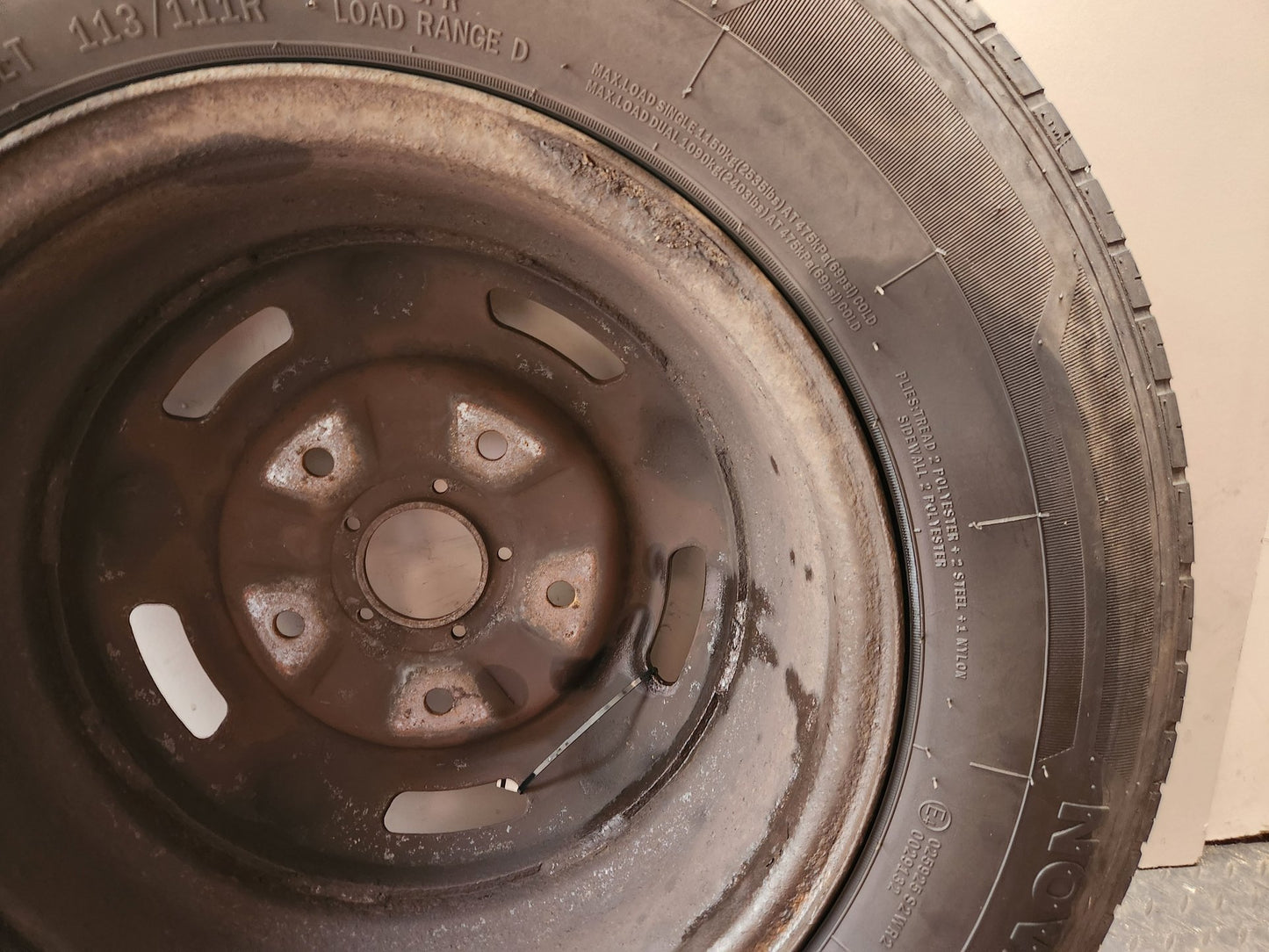Ford Transit MK6 (V185) Cargo Van Steel Wheel with Tyre 215/75/16 ~6mm