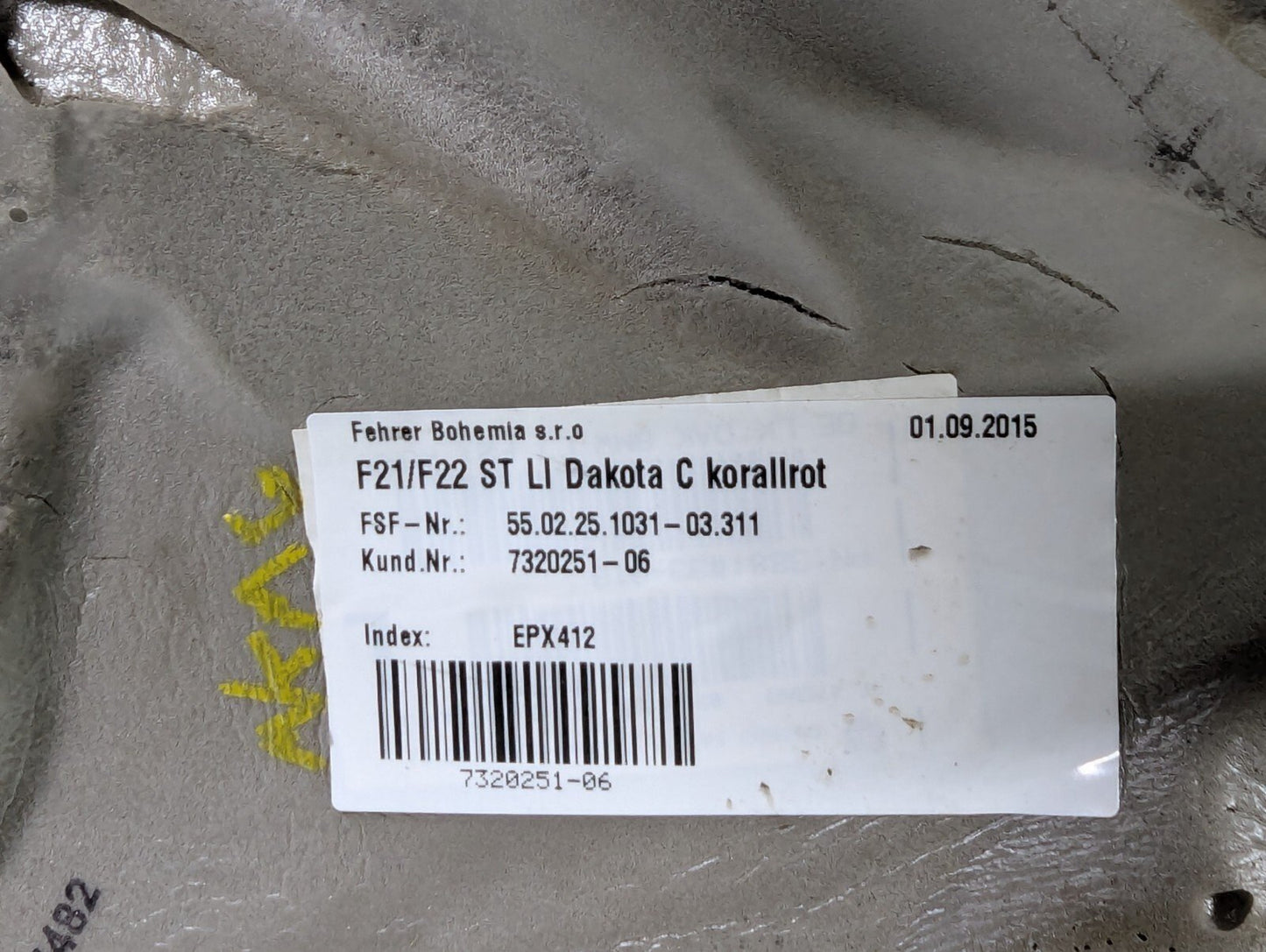 BMW 2 Series F22 Genuine Rear Left N/S Passenger Seat Bolster Panel 7320251